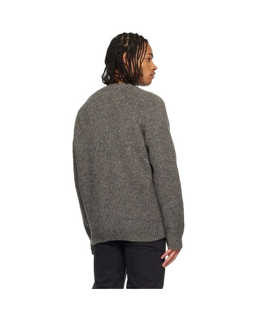 A.P.C. Black Harris Sweater for men