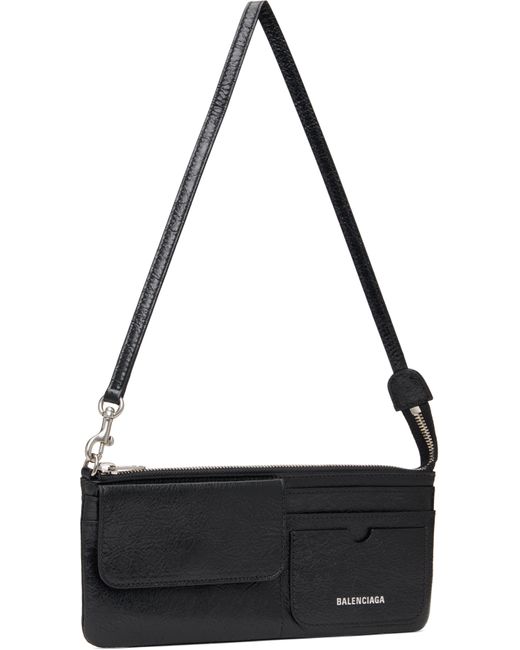 Balenciaga ブラック Superbusy ショルダー ポーチバッグ Black