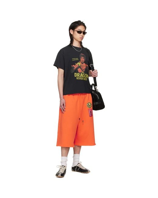 Lu'u Dan Orange Bruce Lee X Lựu Đạn Zoku Shorts for men