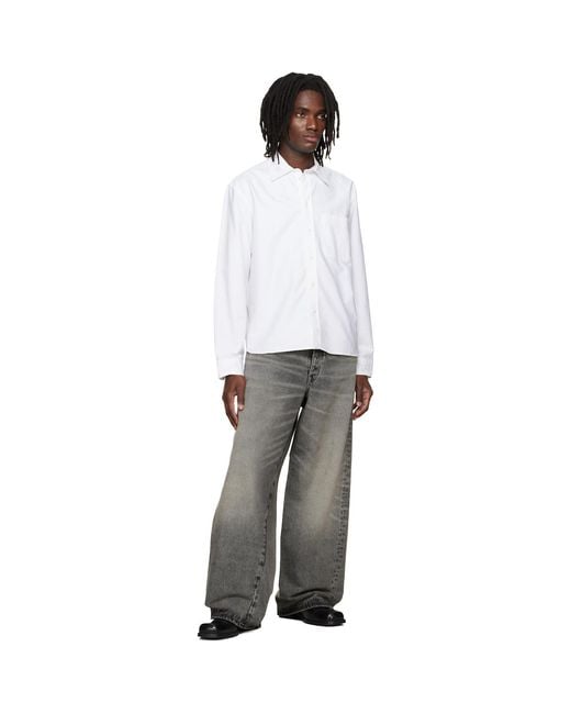 sunflower Gray Super Wide Twist Jeans for men