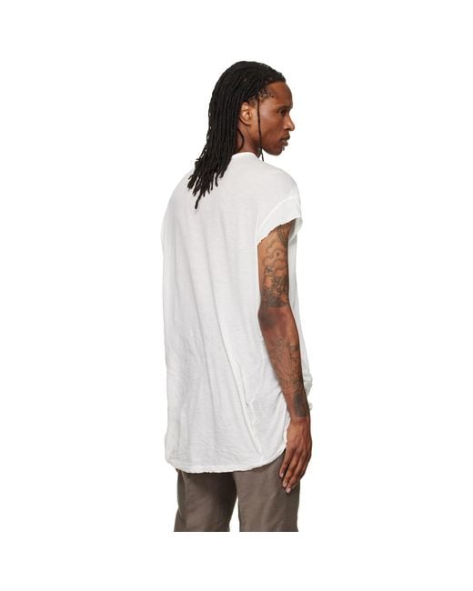 Rick Owens White Off- Tower Rick S Jumbo S/S T-Shirt for men