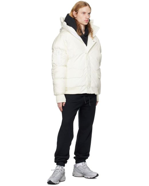 Canada Goose White 'Paradigm' Chilliwack Bomber Down Jacket for men