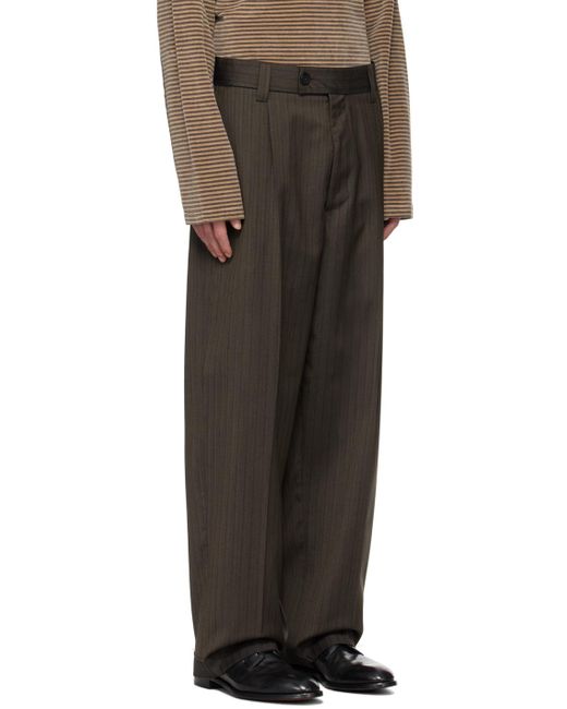 Pantalon brun à écusson mfpen pour homme en coloris Black