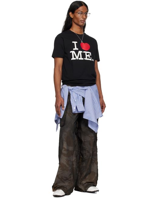 Ashley Williams Black Ssense Exclusive 'I Heart Me' Danny T-Shirt for men