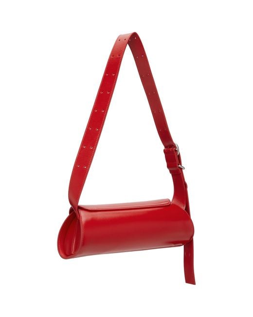 Jil Sander Red Small Cannolo Bag