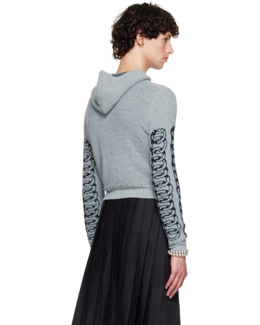 Chopova Lowena Blue Knot Eye Hooded