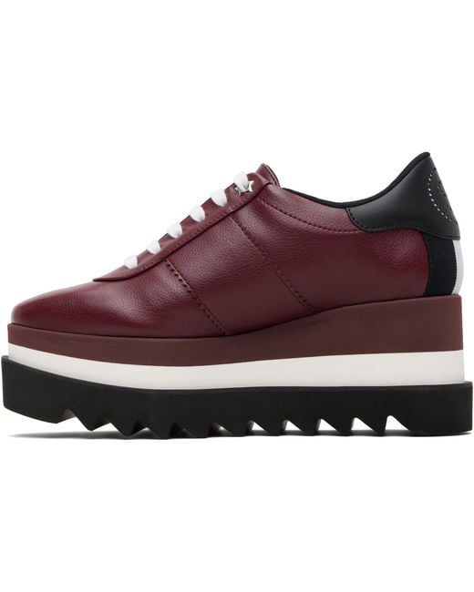 Stella McCartney Red Sneak-Elyse Platform Sneakers