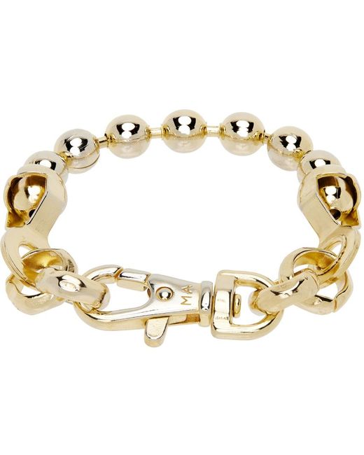 Martine Ali Metallic Ball Chain Bracelet for men