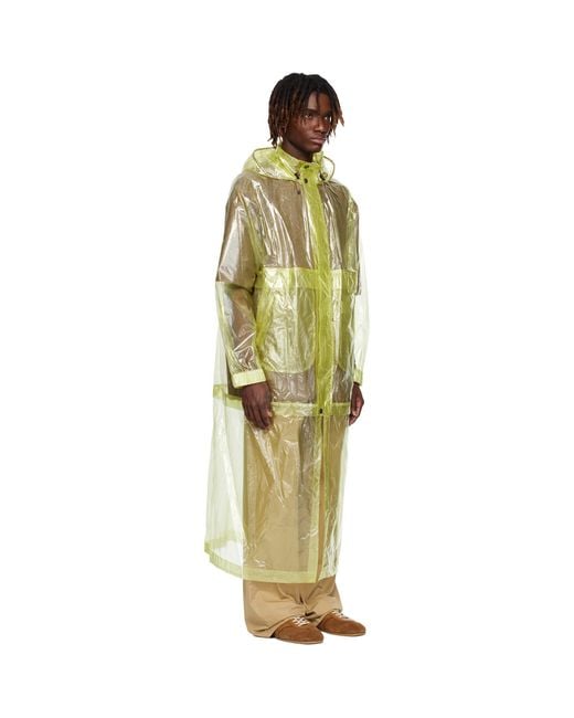 Dries Van Noten Multicolor Sheer Taffeta Coat for men