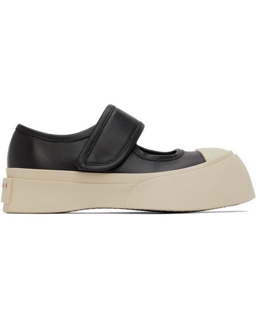Marni Off- Pablo Mary-jane Sneakers in Black | Lyst Canada