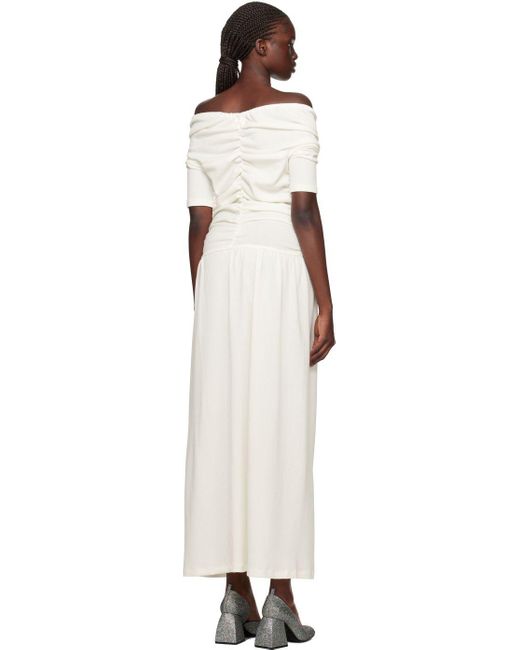 TACH Offwhite Adelena Maxi Dress in Black Lyst