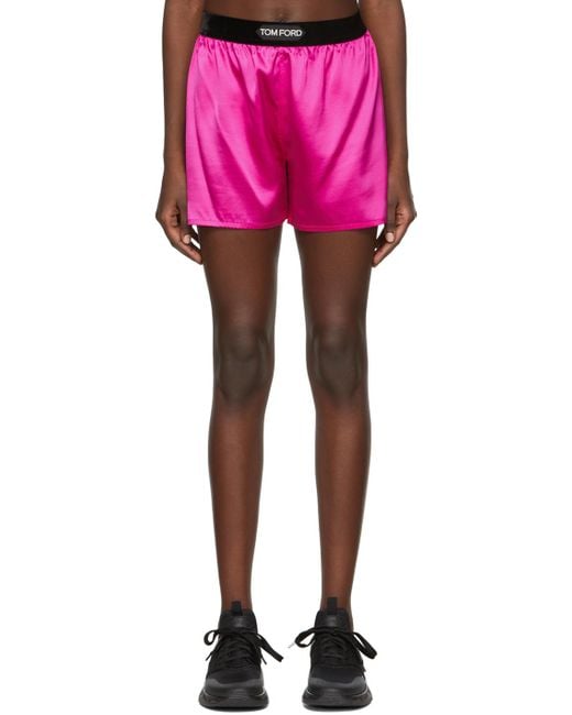 Tom Ford Pink Silk Shorts