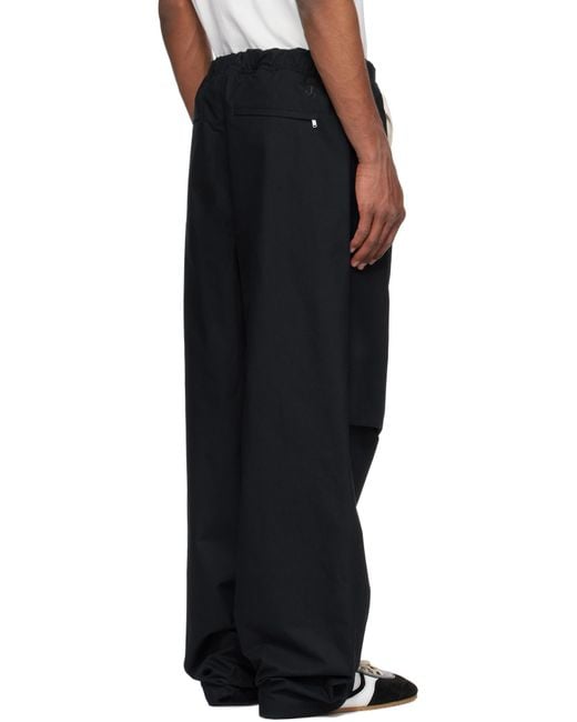 Jil Sander Black Belted Trousers for men