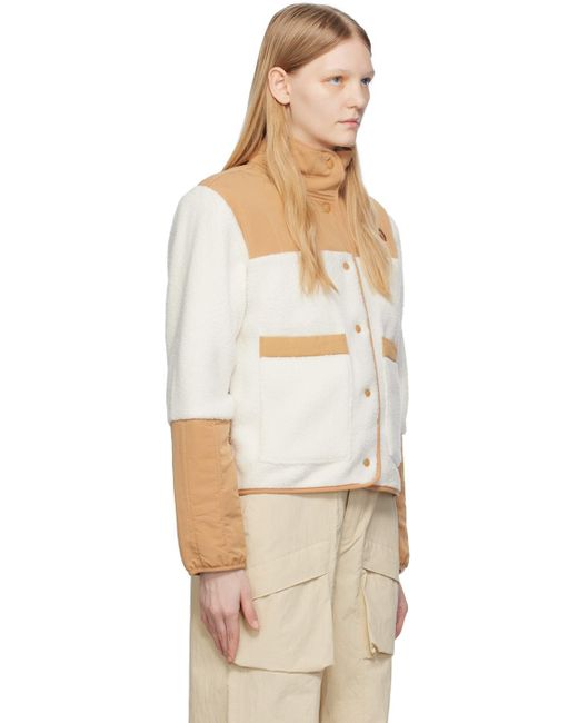 The North Face Natural White & Tan Cragmont Jacket
