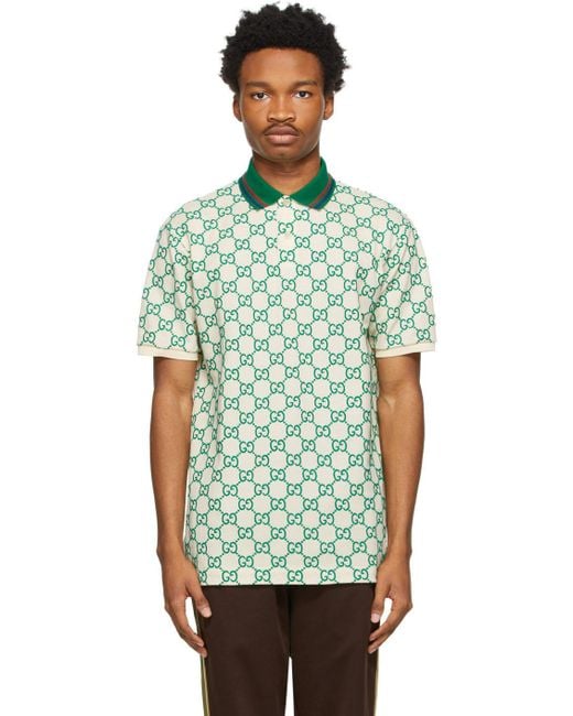 Gucci Off- gg Polo in Green for Men | Lyst Canada
