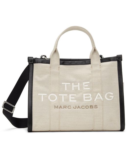 Marc Jacobs Natural The Medium Summer Canvas Tote Bag