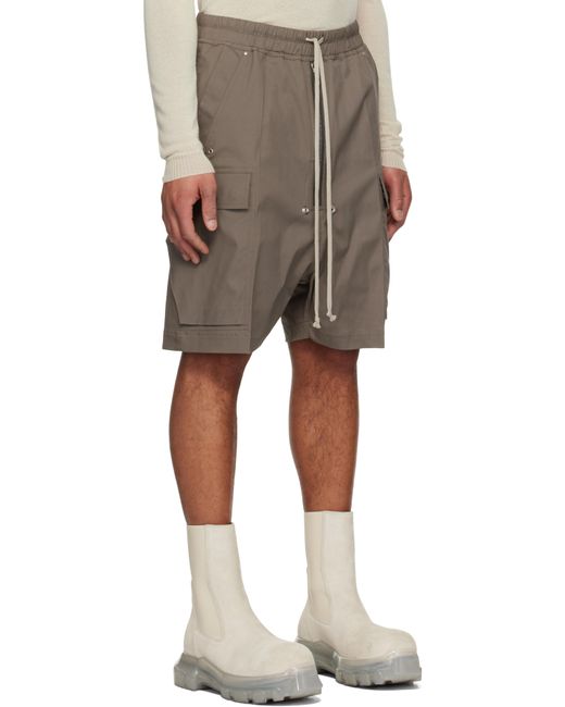 Rick Owens Natural Hollywood Cargobela Shorts for men