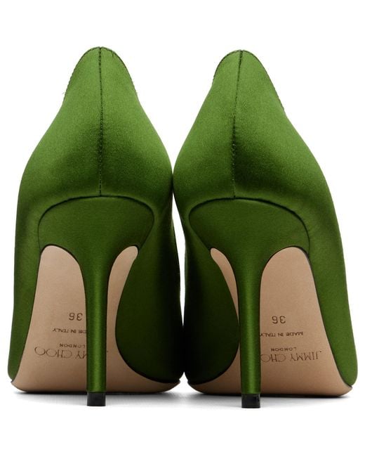 Jimmy Choo Green Love 85 Heels