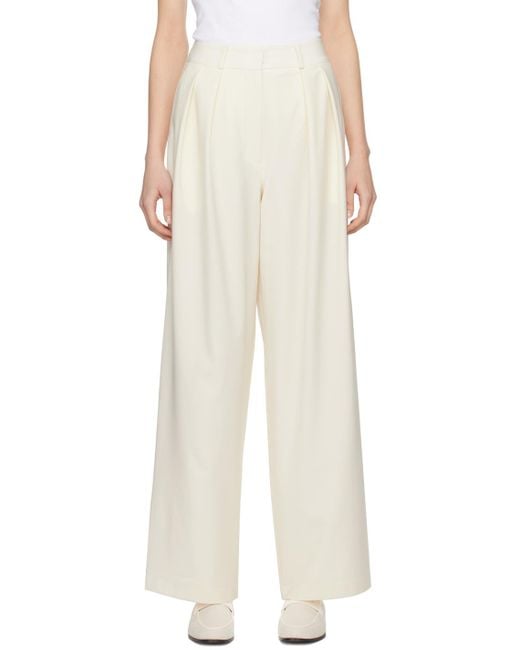 Frankie Shop Off-white Ripley Trousers