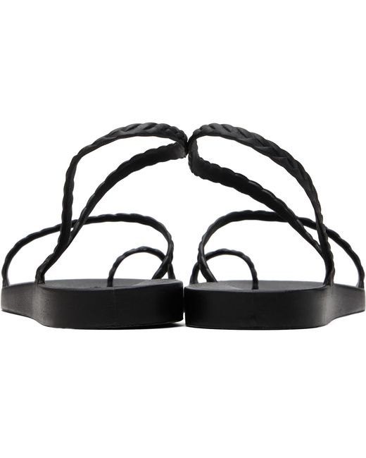 Ancient Greek Sandals Black Eleftheria Sandals