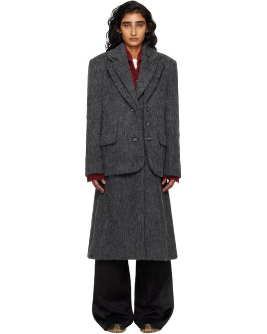 ANDERSSON BELL Black Layered Blazer Coat