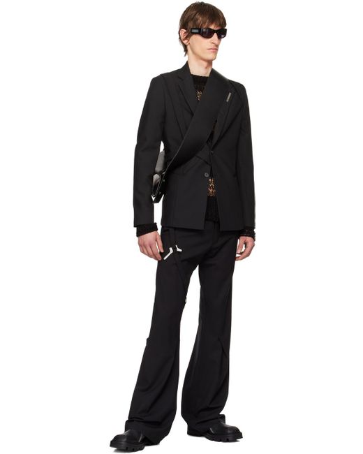 HELIOT EMIL Black Luminous Trousers for men