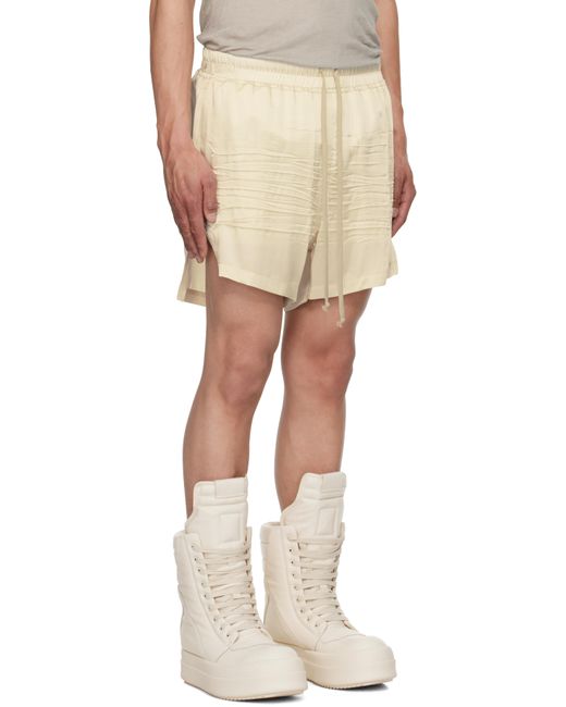 Rick Owens Natural Off- Hollywood Boxers Shorts for men