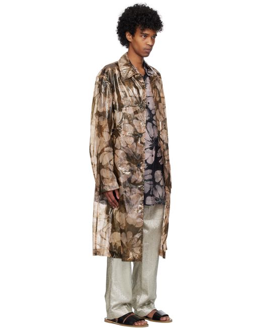 メンズ Dries Van Noten ピンク ルーズフィット マックコート Black