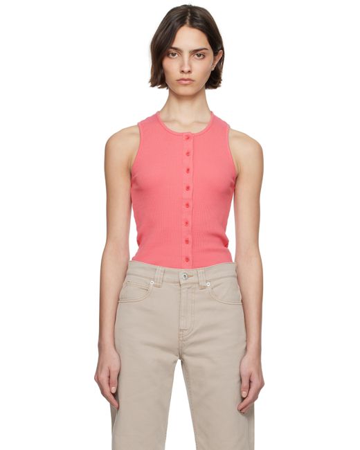 JW Anderson Buttoned Tank Top in Pink | Lyst