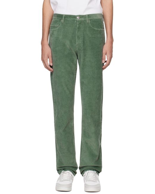 A.P.C. . Green Standard Trousers for men