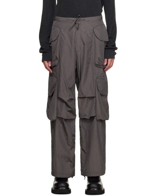 Entire studios Black Ssense Exclusive Grey Gocar Cargo Pants for men