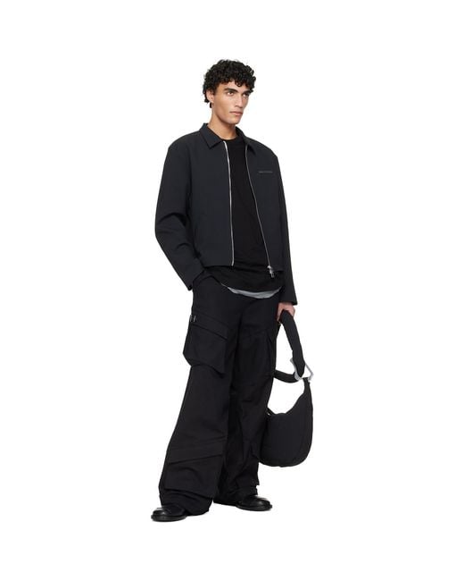 HELIOT EMIL Black Attache Tote for men