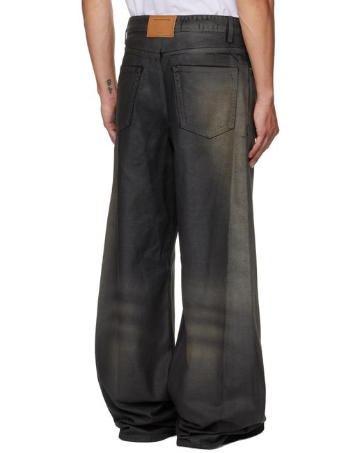 Jean Décontracté Noir À Effet Cuir Alexander Wang pour homme en coloris Black
