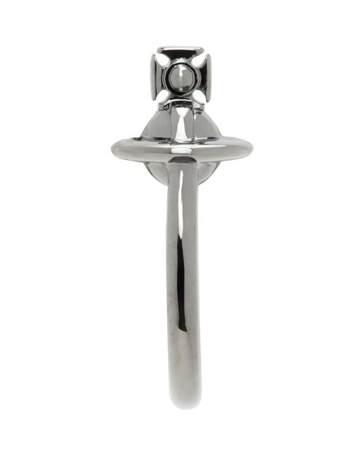 Vivienne Westwood Metallic Vera Hoop Single Earring for men