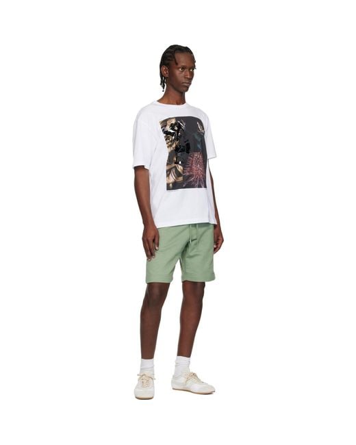 Dries Van Noten Green Drawstring Shorts for men