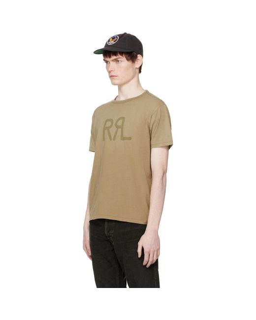 RRL Black Ranch Logo T-Shirt for men