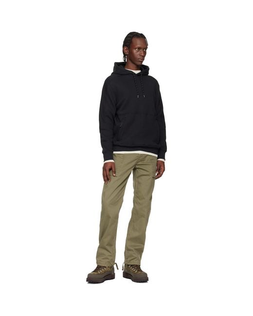 Parajumpers Black Elijah Fleece Hoodie for men