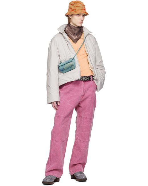 メンズ Acne ヒートリアクティブ Tシャツ Pink