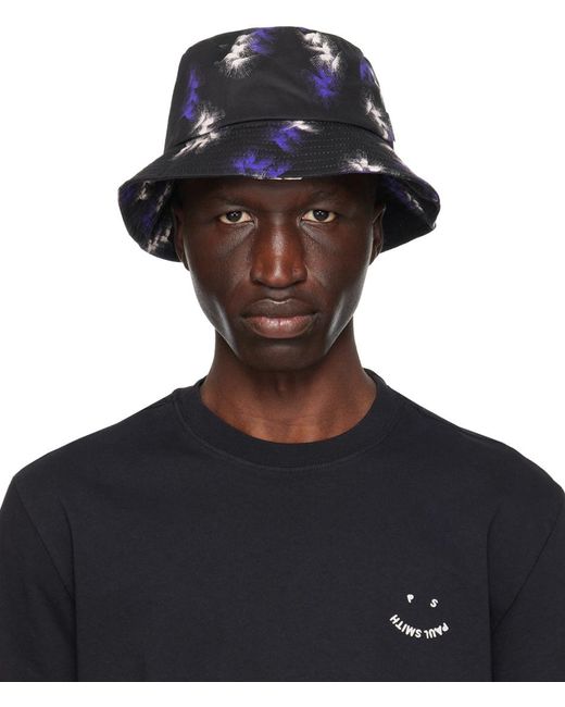 Paul Smith Black Sunflare Bucket Hat for men