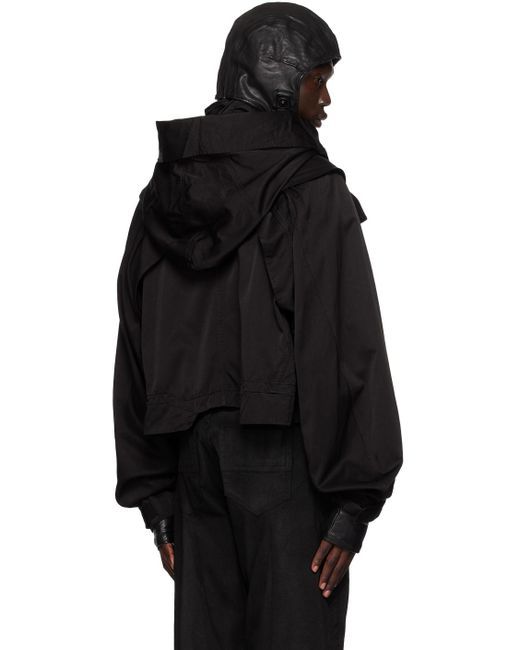 Julius Black Hooded Jacket for men