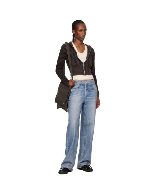 Rag & Bone Blue Rb Miramar Wide-Leg Jeans