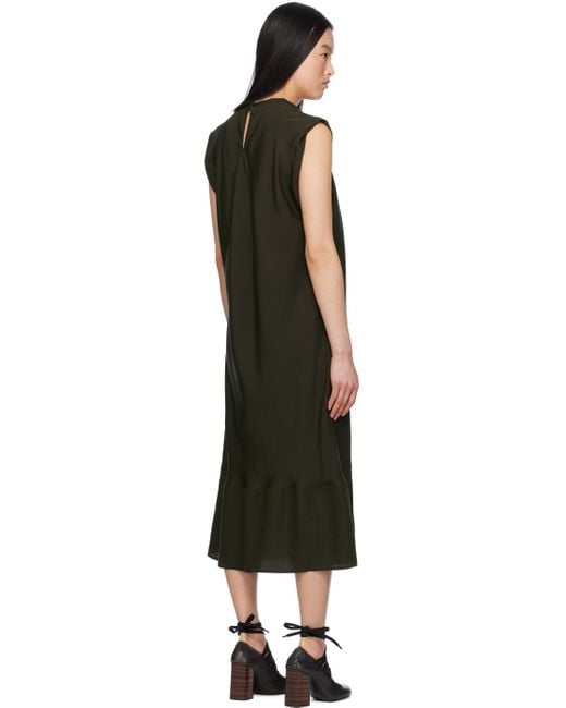 Lemaire Black Foulard Midi Dress