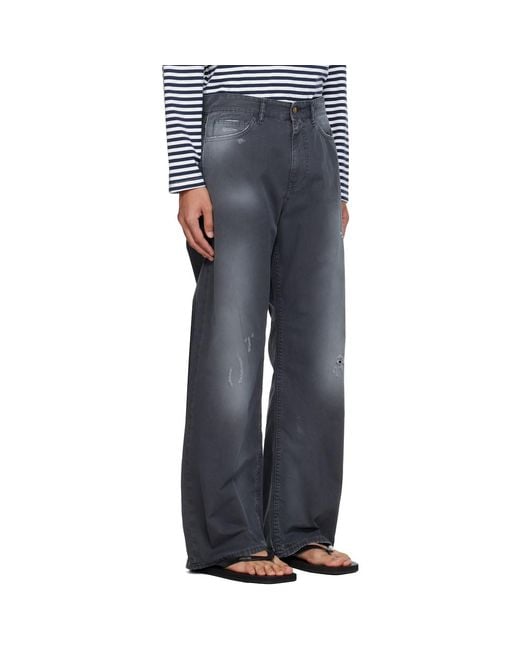 Stockholm Surfboard Club Blue Chino Trousers for men