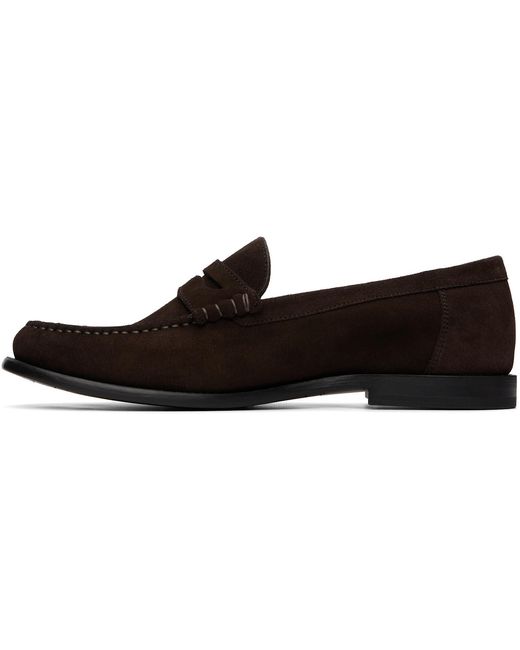Boss Black Penny-Trim Suede Loaferts for men