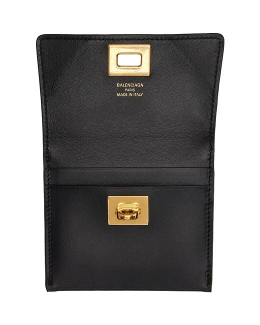 Balenciaga Black Rodeo Card Holder