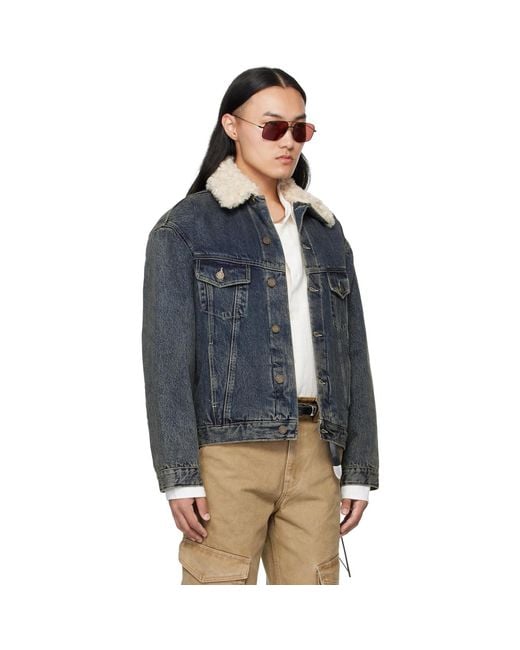 MMIC Blue Rolling Acid Jacket for men
