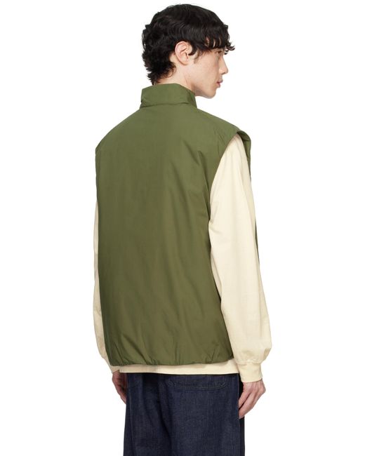 Nanamica Green Khaki Insulation Vest for men