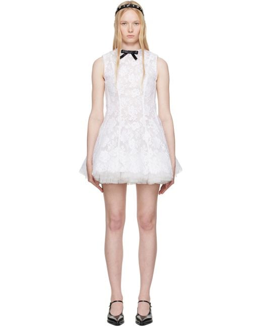 ShuShu/Tong Black Puffy Sleeveless Minidress
