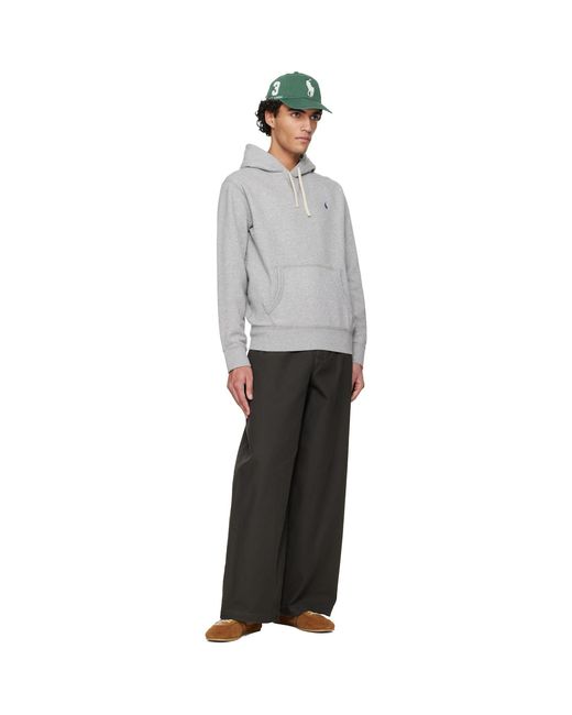Polo Ralph Lauren Gray 'The Rl' Fleece Hoodie for men