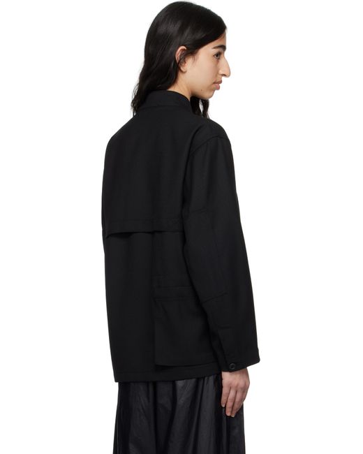 Snow Peak Black Hybrid Wool Utility Jacket